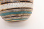 Vintage Italian Turquoise and Gilt Ceramic "Seta" Bowl by Aldo Londi for Bitossi - Image 13