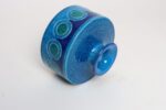 Vintage Italian Modern Ceramic Rimini Blu "Ikano" Vase by Aldo Londi for Bitossi - Image 3