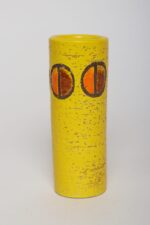 Vintage Bitossi Petite Yellow Vase with Geometric Motif by Rosenthal Netter - Image 2