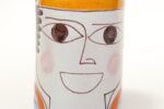 Hand Painted Italian Modernist Ceramic Figural Vase by Giovanni De Simone - Image 11