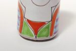 Hand Painted Italian Modernist Ceramic Figural Vase by Giovanni De Simone - Image 14