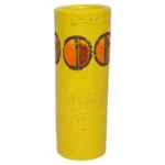 Vintage Bitossi Petite Yellow Vase with Geometric Motif by Rosenthal Netter