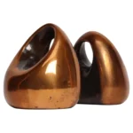 Vintage Copper Finish "Orb" Bookends by Ben Seibel for Jenfred Ware