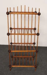 Folk Art Whimsy Stick and Ball Spindle Shelf / Etagere - Image 6