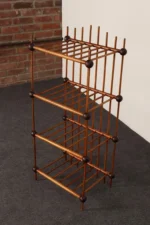 Folk Art Whimsy Stick and Ball Spindle Shelf / Etagere - Image 2