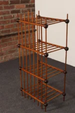 Folk Art Whimsy Stick and Ball Spindle Shelf / Etagere - Image 3