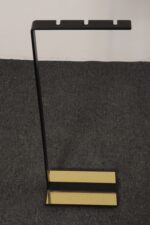 Vintage Modernist Iron and Brass Fireplace Tool Set with Brush, Shovel and Poker - Image 10