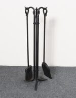 Vintage Hand-Forged Iron Fireplace / Fire Tool Set with Poker, Shovel, and Brush - Image 4