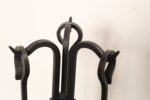 Vintage Hand-Forged Iron Fireplace / Fire Tool Set with Poker, Shovel, and Brush - Image 13