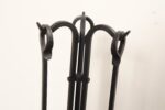 Vintage Hand-Forged Iron Fireplace / Fire Tool Set with Poker, Shovel, and Brush - Image 12