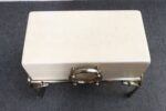 Vintage Karl Springer-Style Parchment Wrapped Trunk / Box on Nickel Plated Base - Image 5