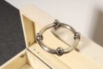 Vintage Karl Springer-Style Parchment Wrapped Trunk / Box on Nickel Plated Base - Image 18