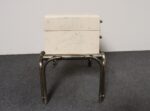 Vintage Karl Springer-Style Parchment Wrapped Trunk / Box on Nickel Plated Base - Image 9