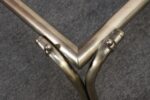 Vintage Karl Springer-Style Parchment Wrapped Trunk / Box on Nickel Plated Base - Image 25