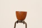 Vintage Gordon and Jane Martz Ochre Stoneware and Walnut Table Lamp with Finial - Image 15