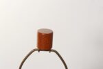 Vintage Brown Ceramic and Walnut Table Lamp with Finial by Gordon and Jane Martz - Image 13