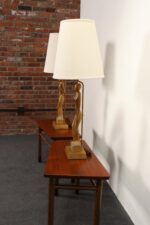 Pair of Vintage Male and Female Figural Carved Table Lamps by Clifford C Stasack - Image 25