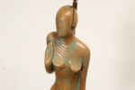 Pair of Vintage Male and Female Figural Carved Table Lamps by Clifford C Stasack - Image 22