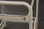 Vintage Tamiami Two Tier Glass and White Enamel Metal Bar Cart by Brown Jordan - Image 21