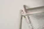 Vintage Tamiami Two Tier Glass and White Enamel Metal Bar Cart by Brown Jordan - Image 19