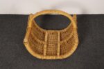 Large Vintage Woven Wicker Catchall / Magazine / Log Holder Basket - Image 6