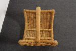 Large Vintage Woven Wicker Catchall / Magazine / Log Holder Basket - Image 8