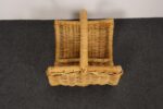 Large Vintage Woven Wicker Catchall / Magazine / Log Holder Basket - Image 7