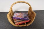 Large Vintage Woven Wicker Catchall / Magazine / Log Holder Basket - Image 4