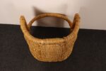 Large Vintage Woven Wicker Catchall / Magazine / Log Holder Basket - Image 11