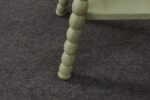 Vintage Folk Art Two Tier Mint Green Bobbin Side Table - Image 26