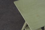 Vintage Folk Art Two Tier Mint Green Bobbin Side Table - Image 25