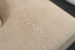 Vintage Art Deco-Style Chaise Lounge in Taupe Chenille with Ebonized Plinth Feet - Image 24