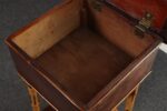 Antique Aesthestic Movement Stained Oak Sewing / Decorative Box on Bamboo Stand - Image 14