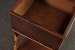 Antique Aesthestic Movement Stained Oak Sewing / Decorative Box on Bamboo Stand - Image 15
