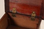 Antique Aesthestic Movement Stained Oak Sewing / Decorative Box on Bamboo Stand - Image 16