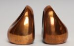 Vintage Copper Finish "Orb" Bookends by Ben Seibel for Jenfred Ware - Image 5