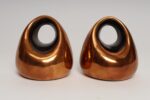 Vintage Copper Finish "Orb" Bookends by Ben Seibel for Jenfred Ware - Image 3