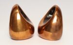 Vintage Copper Finish "Orb" Bookends by Ben Seibel for Jenfred Ware - Image 4