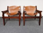 Brazilian Modern Kilin Lounge Chairs in Leather & Jacaranda by Sergio Rodrigues - Image 5