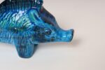 Vintage Italian Rimini Blu Ceramic Boar by Aldo Londi for Bitossi - Image 10
