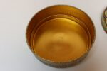 Vintage Dutch Beaded Mosaic Relief Biscuit Tin/Lidded Box with Floral Decoration - Image 7