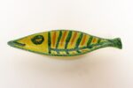 Italian Modernist Yellow, Orange, and Green Glazed Ceramic Fish Form Vide Poche - Image 6