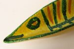 Italian Modernist Yellow, Orange, and Green Glazed Ceramic Fish Form Vide Poche - Image 13