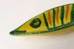 Italian Modernist Yellow, Orange, and Green Glazed Ceramic Fish Form Vide Poche - Image 12