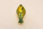 Italian Modernist Yellow, Orange, and Green Glazed Ceramic Fish Form Vide Poche - Image 8