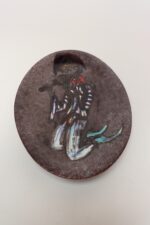Vintage French Vallauris Polychromed Ceramic "Fiddler" Charger by Marius Musarra - Image 6