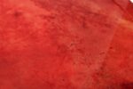 Large Italian Modernist Round Tray in Brass and Dyed Red Goatskin by Aldo Tura - Image 26