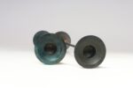 Pair of Milano Series Verdigris Bronze Candle Holders by Christian de Beaumont - Image 7