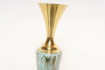 Collection of Four Vintage Dutch Delftware Porcelain and Brass Vessels and Ewers - Image 6