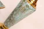 Collection of Four Vintage Dutch Delftware Porcelain and Brass Vessels and Ewers - Image 11